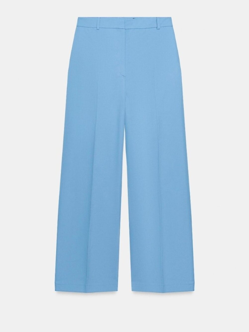 Zara ZW Collection Straight Leg Flowing Trousers in Light Blue Size XL NWOT
